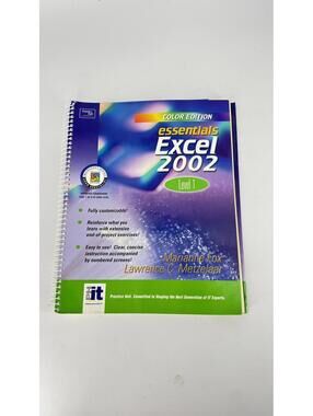 Essentials Excel 2002 Level 1 - Color Edition Workbook